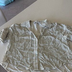 Zara Monochrome Striped Shirt
